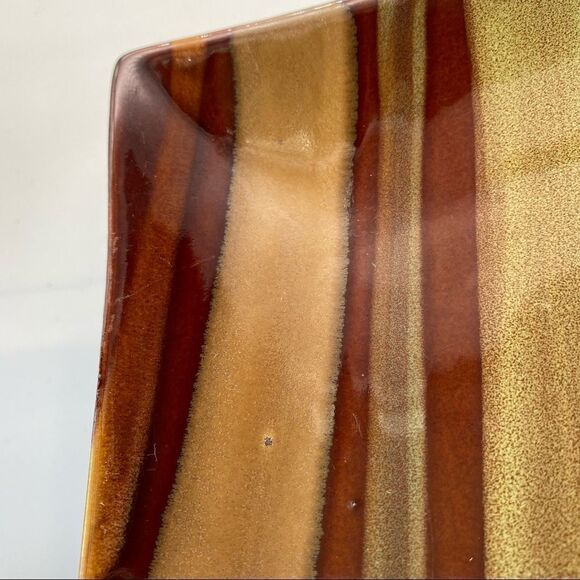 - 3 SANGO AVANTI BROWN Square Large‎ dinner Plates - Picture 6 of 15